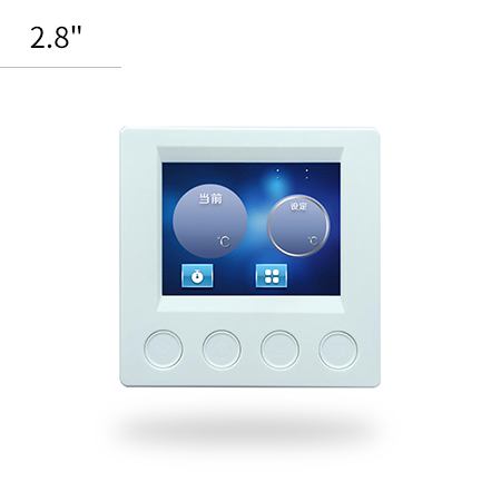 2.8英寸凌丰彩屏線控器TR028C12U00單機版 牆裝麪板 86盒 空調控制